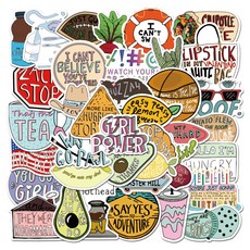 피어니스트 노트북 캐리어 패션 스티커 50p, PE-4, 1세트