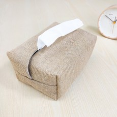 Charis 亞麻棉質衛生紙面紙盒, A06