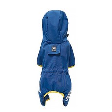 반려동물 비오고 눈 오는 날도 참지 않는 나는야 댕댕 올인원 비옷, 블루, 1개