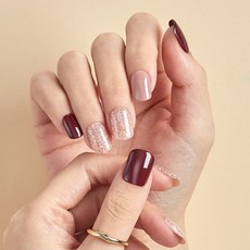 데싱디바 매직프레스 네일팁 세트, 와인파티, 1개