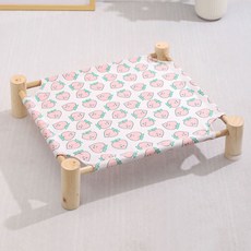 지앤와이 반려동물 휴식 공중 해먹 침대, 복숭아, 1개