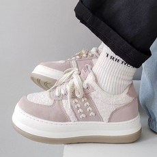 뮤베아 여성용 스코프어스 뽀글이스티치 스니커즈 WS1044