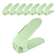 Travel Cube 高級三層高度可調式鞋架 綠色, 8個