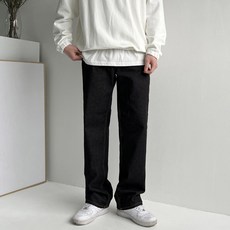 머시따 남성용 논워싱 세미와이드 청바지