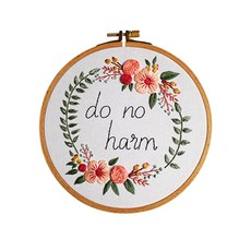 HK Trading Point 法式刺繡 DIY 套組, 1組, Do no harm