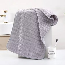 소니오 베이직 컬러 소프트 세안 수건 70 x 140 cm, 05 그레이, 1개