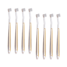 Bonny Pet103 柔軟寵物優質牙刷 sss 7入 + 隨機 1入, 黃色, 1套