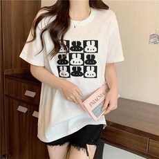 레몬소울 여성용 로직 프린팅 반팔 티셔츠 06698