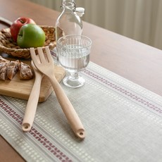 beijaflor 十字繡PVC餐桌旗 Cs32, 35 x 100 cm, 1個, 米色