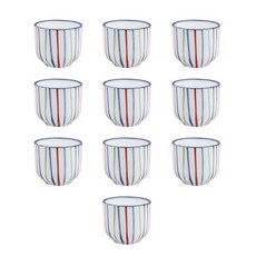 五體之安A 3色圓形酒杯, 混色, 10個