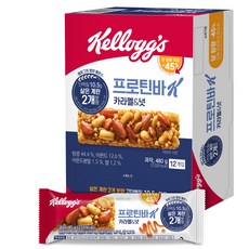 Kellogg's 家樂氏 蛋白棒K 焦糖&堅果 12入, 480g, 1個