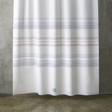 OneSevenNine 布料浴簾, 彩色條紋, 1個