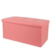 Sweetjoy 經典折疊儲物椅長凳大號, 粉色的