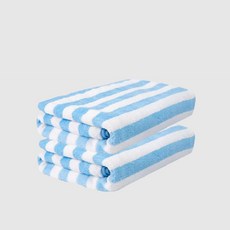 STORYONE 條紋沙灘浴巾 RKU-SSAC05, 2個, 天空