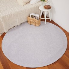 Gaongil 簡單素色圓形地毯