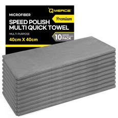QMERCE 極速拋光多功能快乾巾, 10個, 灰色