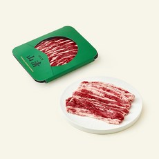 산청 유기축산물 인증 한우 우삼겹 1등급 구이용 (냉장), 200g, 1개