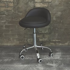 GAGU FEELING 帽型五爪附輪椅凳, 黑色, 1個