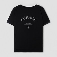 클라비스 여성용 수피마 코튼 레터링 티셔츠