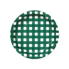 Wow Party 韓國格子盤綠色 18cm, 6件, 5個