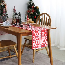 큐트미 레드영어 테이블 러너 MP632, 혼합색상, 1개, 30 x 180 cm