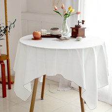 까사베르데 위드 핀코트 식탁보, 브라운, 8인(130 x 220 cm), 1개