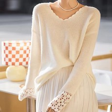 POPLARNC 女款Jedin V領針織衫