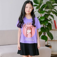 잭키드 여아용 통기성 디켓걸 원피스