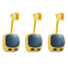 吸附式方形淋浴頭TYPE2, 3個