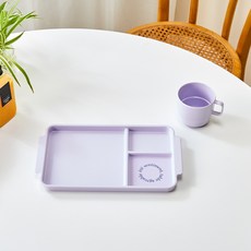 Modern House 美耐皿分隔餐盤+馬克杯組, 紫色
