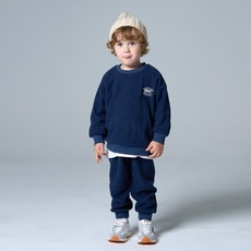 KIDSCOMO 童款柔軟刷毛長袖套裝