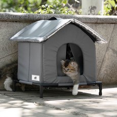 DING DONG PET 寵物防寒吊床屋, 灰色, 1個