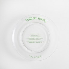 제이테이블 NYWIBG 홈카페 레터링 유리접시, 그린, 1개