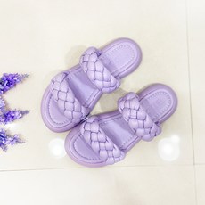 女款麻花厚底拖鞋