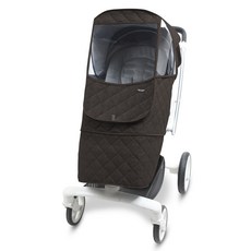 마니또 멜란지 패딩 베타 유모차 방한커버 + 보관주머니, 다이아몬드초코, 1개