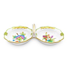 匈牙利 Herend 維多利亞女王原創雙格盤 150, 混合色, 1個