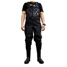 VALLAKAS 胸針氈涉水靴 VWB09-1, 黑色的, 大號 (260-265)