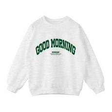 Jenny 女孩冬季 Overfit Good Morning 拉絨運動衫