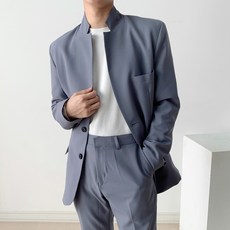 VILACT 男士四季基本款立領西裝褲套裝