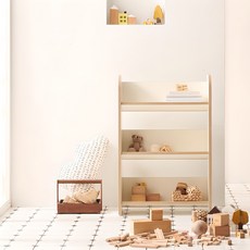 SORNIA Mellow 兒童前向書架, 3層, 象牙白