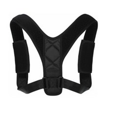 可調式綁帶姿勢矯正帶 黑色 XL, 1個