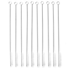 不鏽鋼吸管清潔刷, 混色, 10個