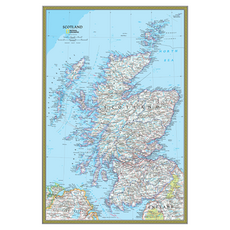 Map.Come 國家地理蘇格蘭塗層地圖牛, 1個