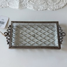 CoTe TaBLe 長方形託盤 HB31427, 黑銀色