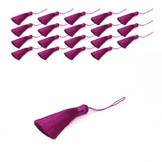 居家生活 基本款流蘇, 葡萄色, 20個