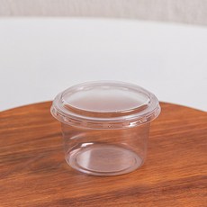 레드캣 투명 원형 티라미스 케이크 PET 케이스 150ml, 50개