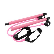 쿼르디 요가 스트레칭 로프 양방향 조절, 핑크, 1개