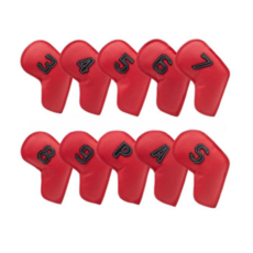 Muzen Oil Edge 高爾夫球桿套 10件組, 紅色