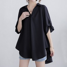 Queenis 女款日常雪紡襯衫