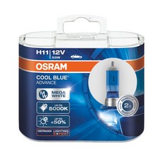 OSRAM 歐司朗 酷藍升級版鹵素燈泡 H11 2入, 混合色, 1個